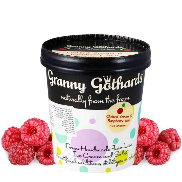 Granny Gothards Clotted Cream & Raspberry Jam Ice Cream 500ml