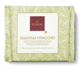 Domori Quantum White Chocolate and Whole Salted Pistachios 500g [QL07633N]