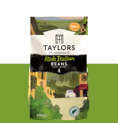 Taylors of Harrogate Rich Italian Coffee Beans 200g