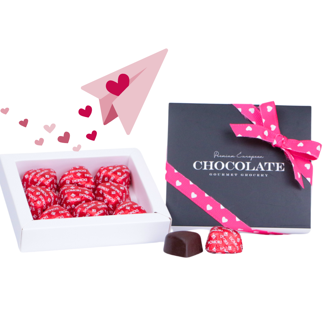 9pcs Heart Shaped Chocolate in Gift Box