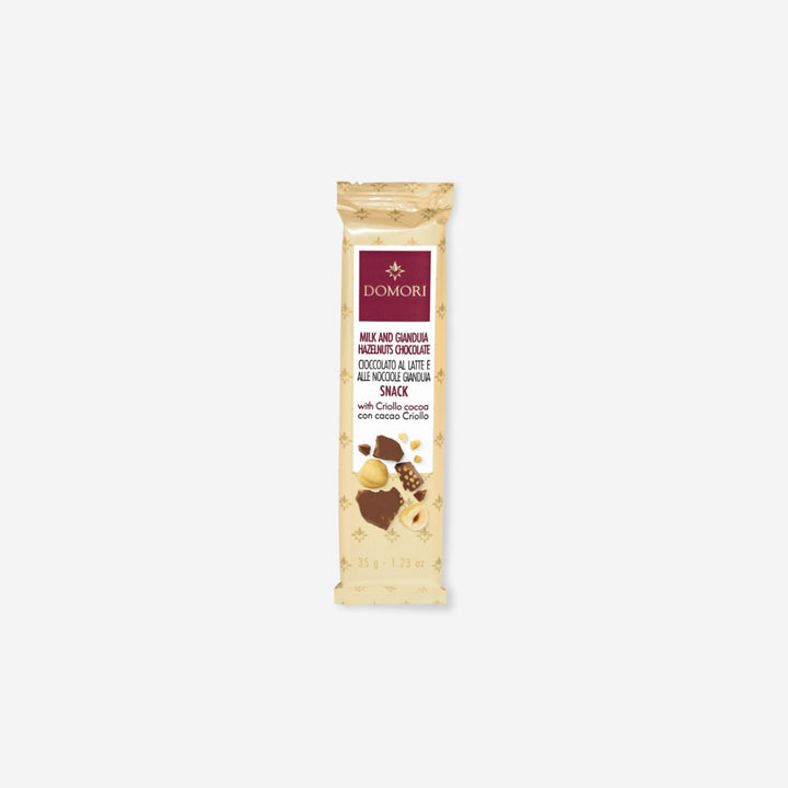 Domori Gianduja Chocolate and Hazelnuts Grains Snack - 35g