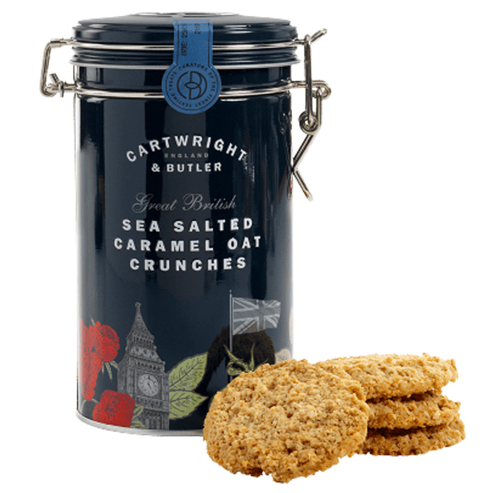 Cartwright & Butler Sea Salted Caramel & Oat Crunches Tin 200g ...